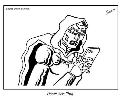 "Doom scrolling."