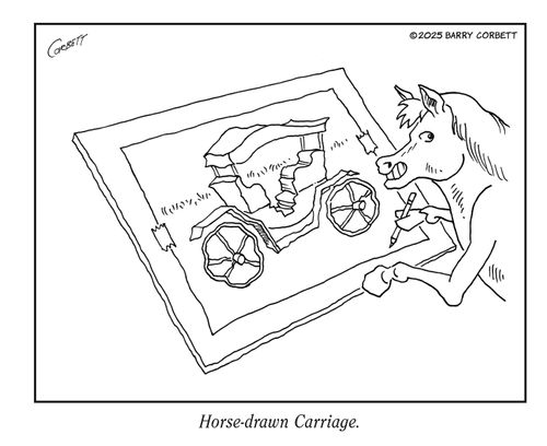 "Horse-drawn carriage."