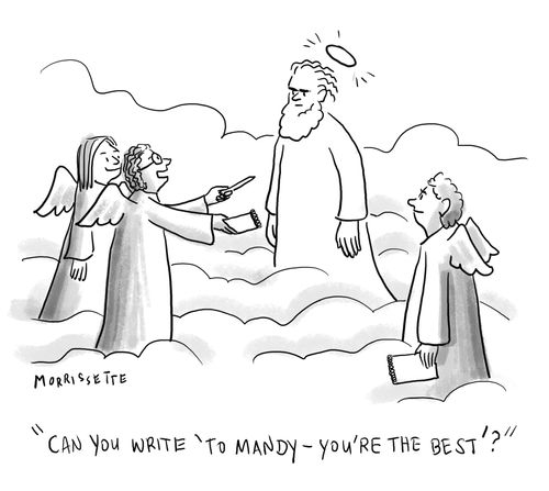"Can you write 'To Mandy - you're the best'?"