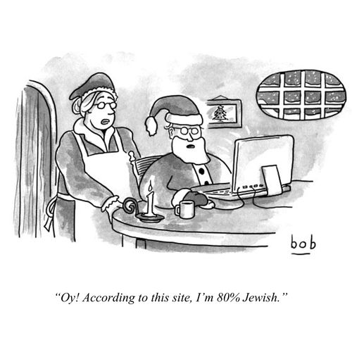 "Oy! According to this site, I'm 80% Jewish."