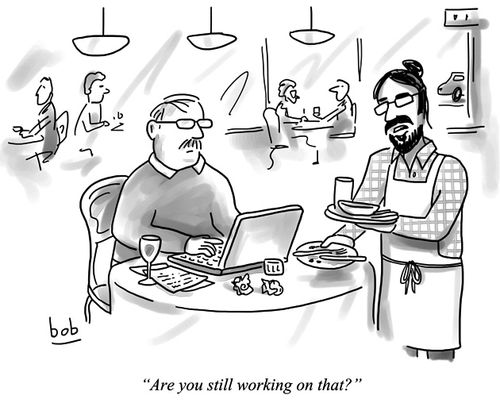"Are you still working on that?"