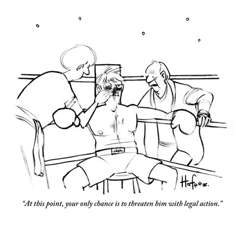 “At this point, your only chance is to threaten him with legal action.”