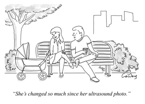 "She’s changed so much since her ultrasound photo."