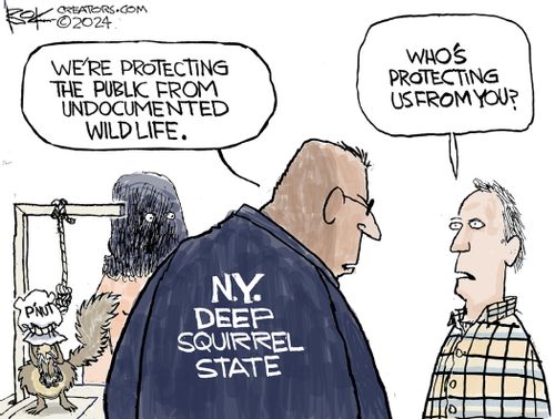 "We're protecting the public from undocumented wildlife."  "Who's protecting us from you?"