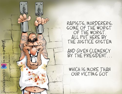 "Rapists, murderers, some of the worst of the worst. All put here by the justice system and given clemency by the president… which is more than our victims got."