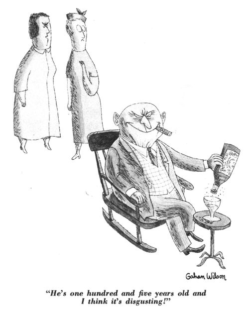 "He's one hundred and five years old and I think it's disgusting!"