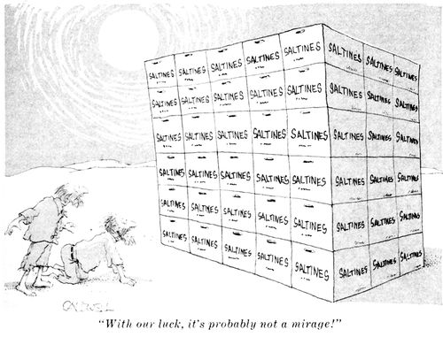"With our luck, it's probably not a mirage."
