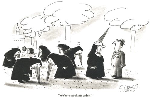 "We're a pecking order."