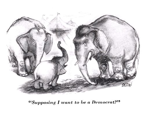 "Supposing I want to be a Democrat?"