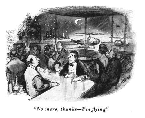 "No more, thanks - I'm flying."