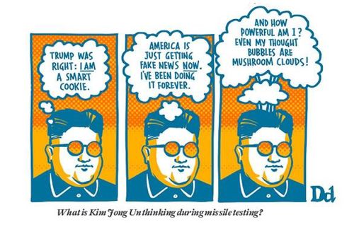 What is Kim Jong Un thinking during missile testing?"