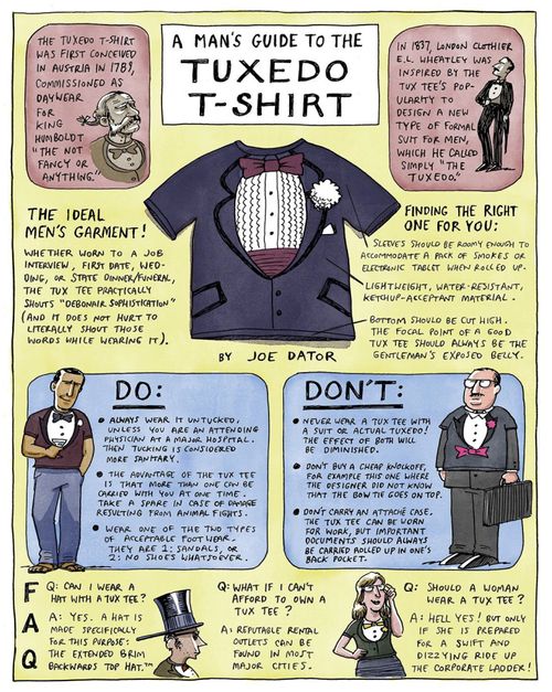 A Thinking Man's Guide to the Tuxedo T-Shirt