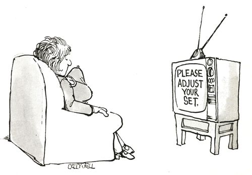 Please adjust your set.