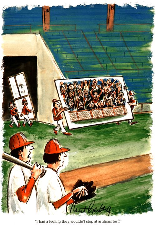 "I had a feeling they wouldn't stop at artificial turf."