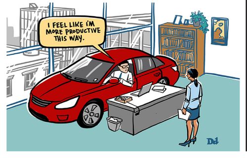 I feel like I'm more productive this way.