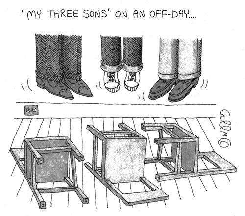 "My three sons" on an off day...