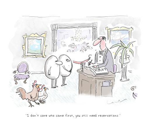 "I don't care who came first, you still need reservations."