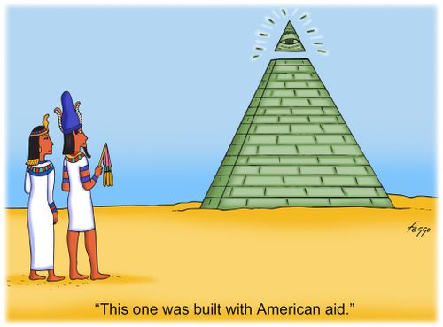 "This one was built with American aid."
