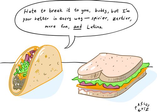 "Hate to break it to you, buddy, but I'm your better in every way - spicier, zestier, more fun, and Latino."