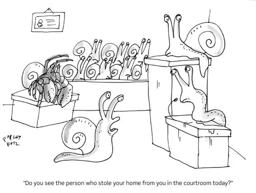 "Do you see the person who stole your home from you in the courtroom today?"