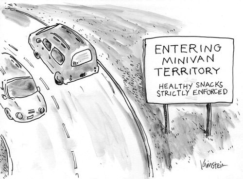 "Entering Minivan Territory: Healthy Snacks Strictly Enforced