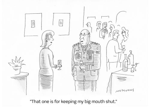 "This one is for keeping my big mouth shut."