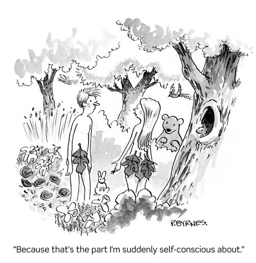 "Because that's the part I'm suddenly self-conscious about."