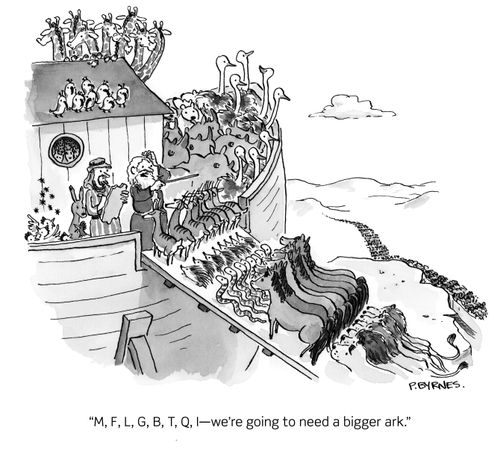 "M, F, L, G, B, T, Q, I - we're going to need a bigger ark."