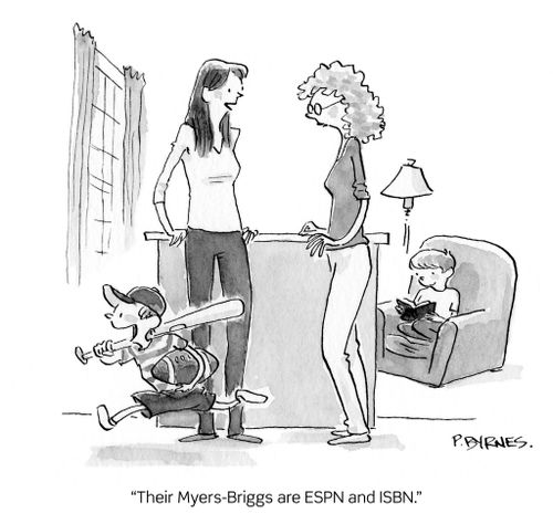 "Their Myers-Briggs are ESPN and ISBN."