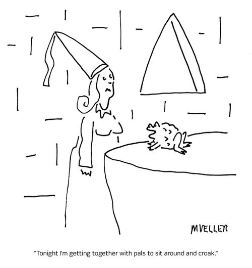 "Tonight I'm getting together with pals to sit around and croak."