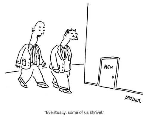 "Eventually, some of us shrivel."