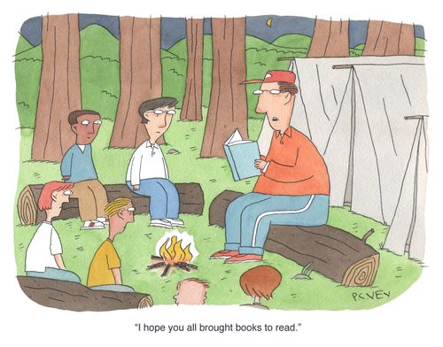 "I hope you all brought books to read."