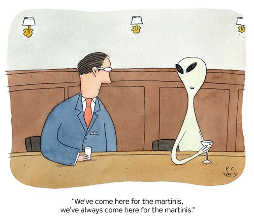 "We've come here for the martinis, we've always come here for the martinis."