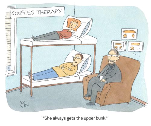 "She always gets the upper bunk."