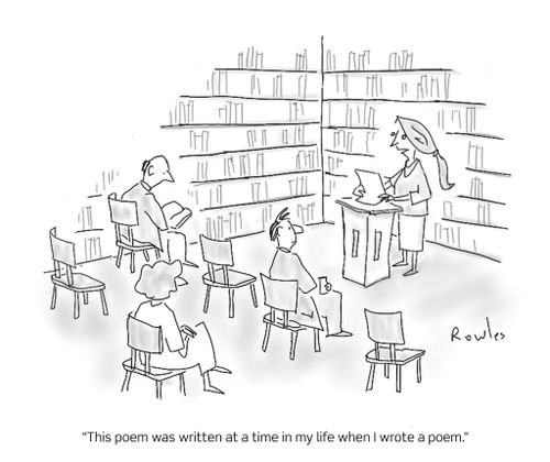 "This poem was written at a time in my life when I wrote a poem."