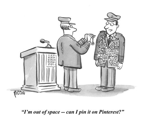 "I'm out of space – can you pin it on Pinterest?"