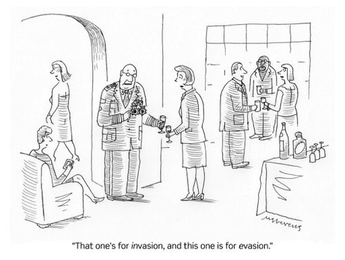 "That one's for invasion, and this one is for evasion."