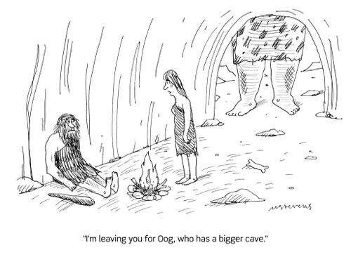 "I'm leaving you for Oog, who has a bigger cave."