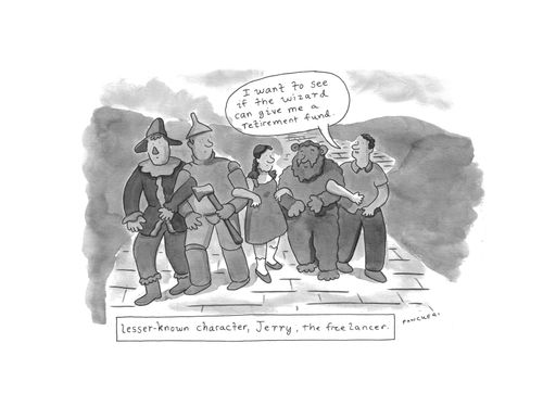 Lesser-known character, Jerry, the free-lancer.