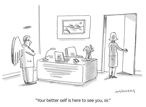 "You better self is here to see you sir."