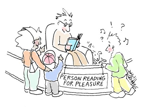 Person Reading For Pleasure