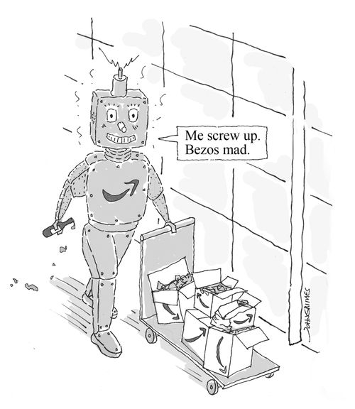 "Me screw up. Bezos mad."