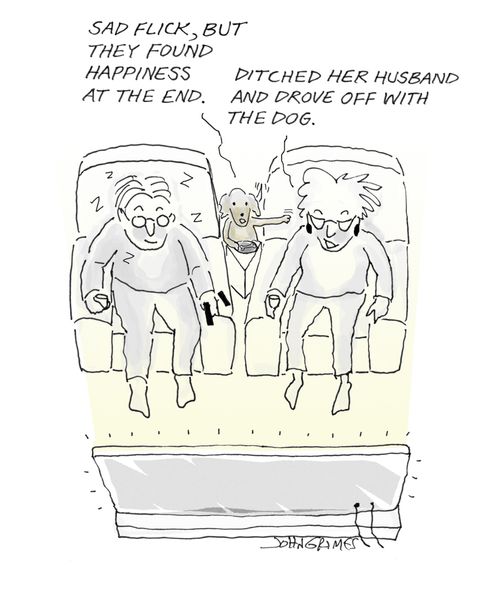 "Sad flick, but they found happiness at the end."