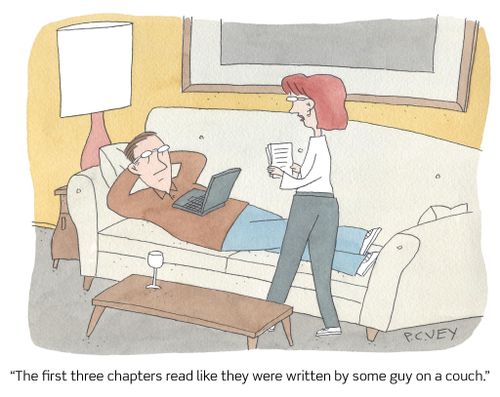 "The first three chapters read like they were written by some guy on a couch."