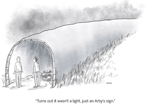"Turns out it wasn't a light, just an Arby's sign."