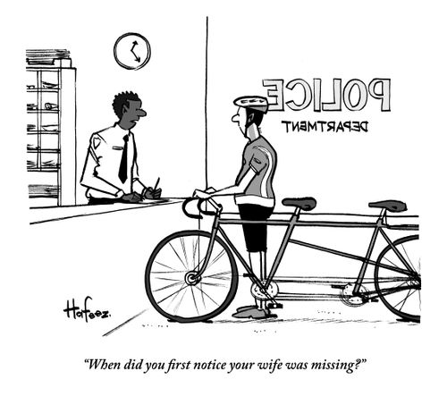 "When did you first notice your wife was missing?"