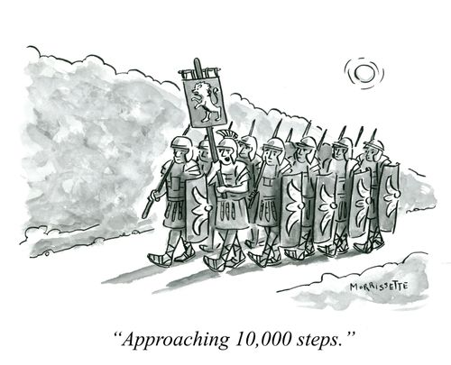 "Approaching 10,000 steps."