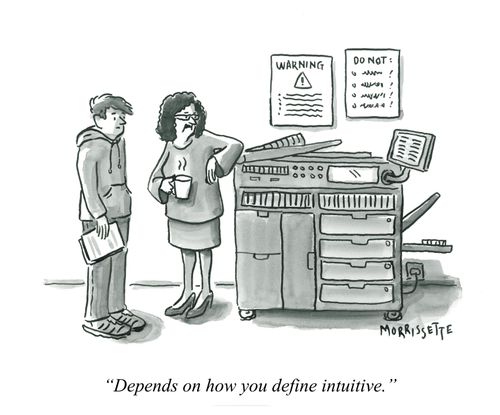 "Depends on how you define intuitive."