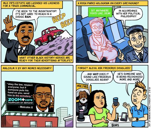 MLK Jr's estate has licensed his likeness for a truck commercial.