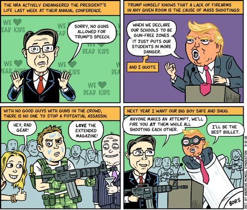 The NRA actively endangered the President's life last week at their annual conference.